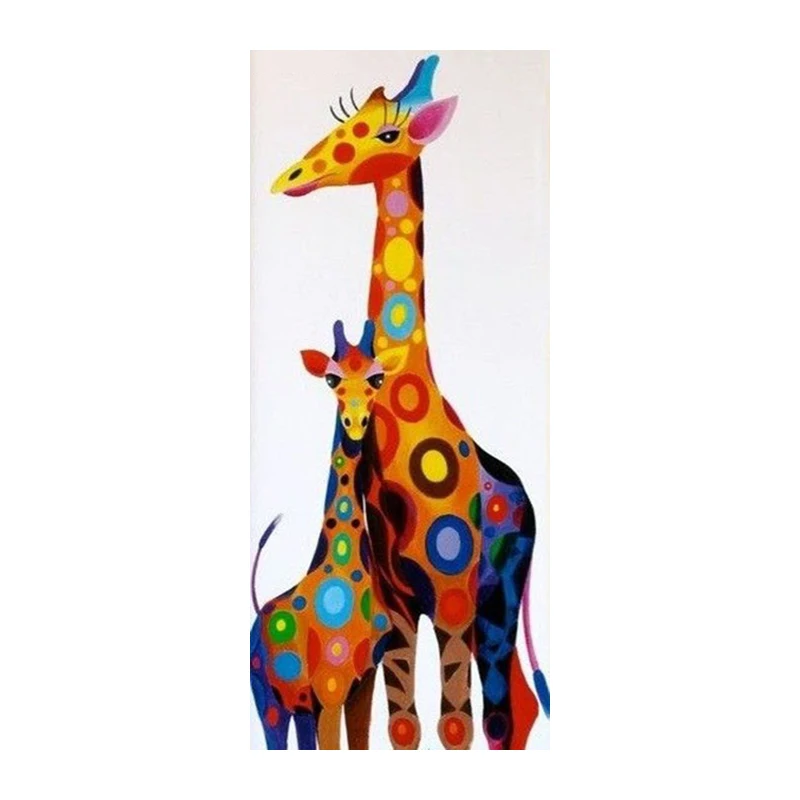 25-животные Алмазная вышивка 5D, сделай сам, бриллиантовый рисунок Рождество Тигры и Жирафы вышивки крестом полный стразы мозаика NMX - Цвет: 13