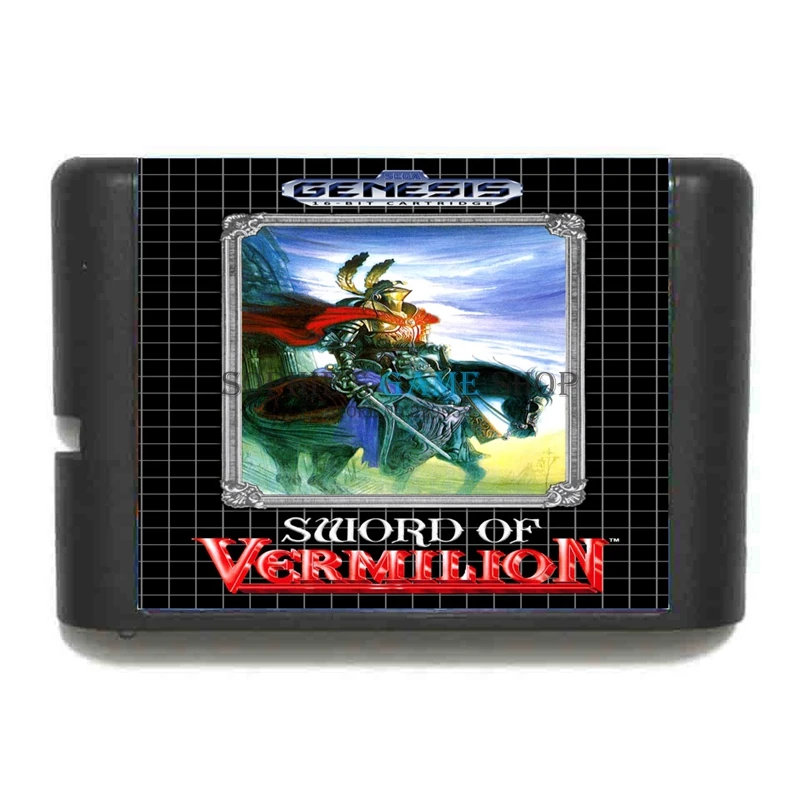 Игровой картридж Sword of Vermilion 16-битная игровая карта для MegaDrive / Genesis system Прямая