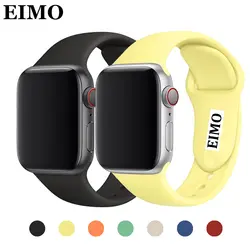 EIMO ремешок для Apple Watch группа 4 42 мм 38 iwatch Группа 3 44 40 pulseira correa браслет спортивные силиконовые часы интимные аксессуары