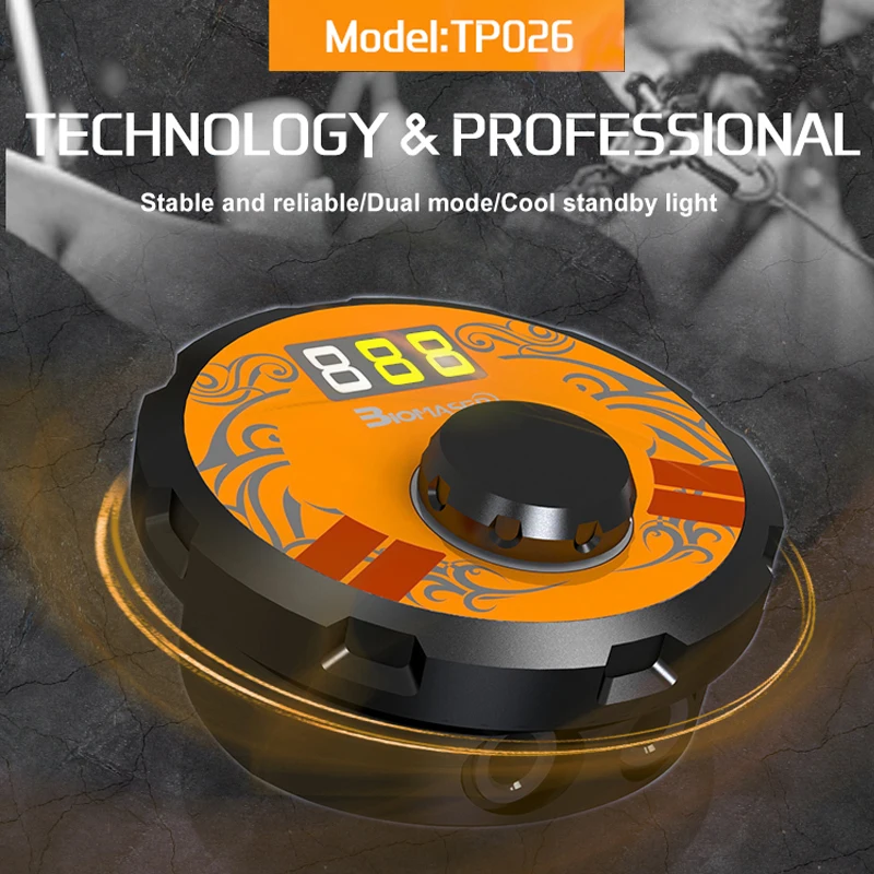 

Biomaser TPN026 Newest Tattoo Power Dual Mode Rotary Control Switch Mini Power For Tattoo Machine Supply