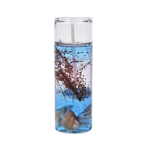 Новые 1 шт цвет случайный бездымные свечи для ароматерапии раковины океана желе эфирные масла Свадебные свечи романтичные ароматические свечи