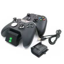 3 в 1 двойной порт зарядная док-станция 600 мАч 2 батареи перезаряжаемые для Xbox One/One S/Elite беспроводной контроллер