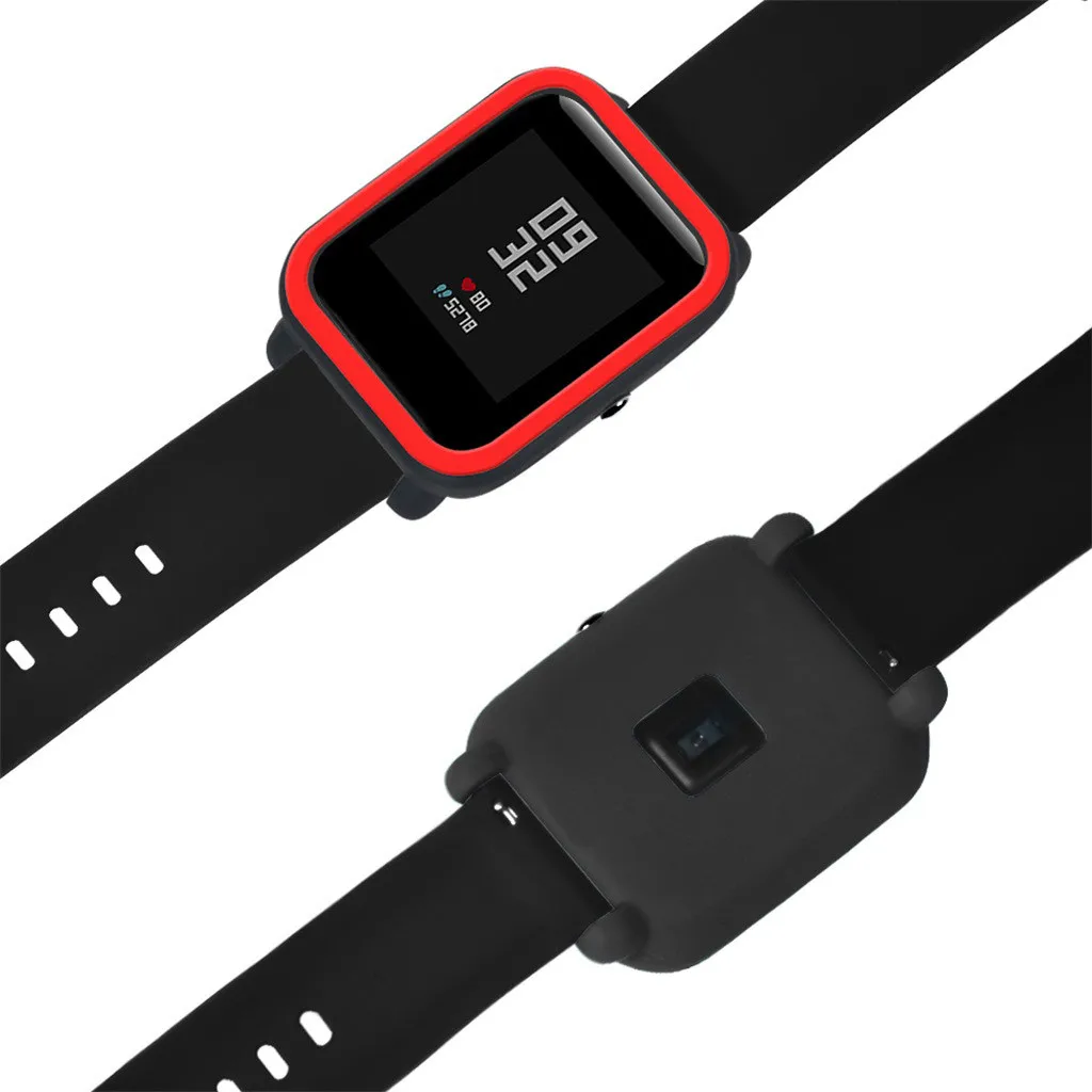 Модные прочные часы Чехол защитный мягкий чехол в виде ракушки рамки для Xiaomi Huami Amazfit Bip Молодежные часы простые часы