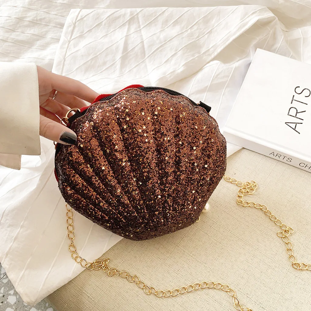

Fashion Shell Bag Women Crossbody Chain Bag for Women Small Chain Shoulder Handbag Party Bags Ladies Messenger Bags Purse#35