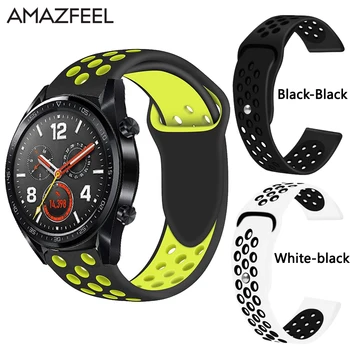 

22mm 20mm watch bands for Huawei Watch gt Active strap Honor Magic watch 2 pro strap silicone belt smart watch replace wristband