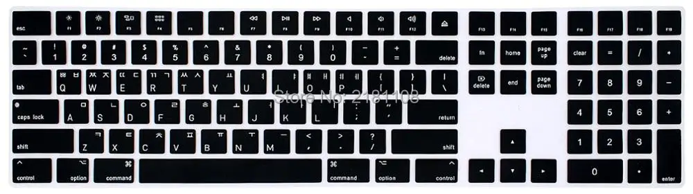 Cover Tastiera In Lingua Coreana Per Apple Magic Keyboard 2 Gen. Con Tastiera Numerica Wireless A1843