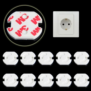 

10Pcs Mains Plug Socket Cover Baby Proof Child Safety Plug Guard Protector