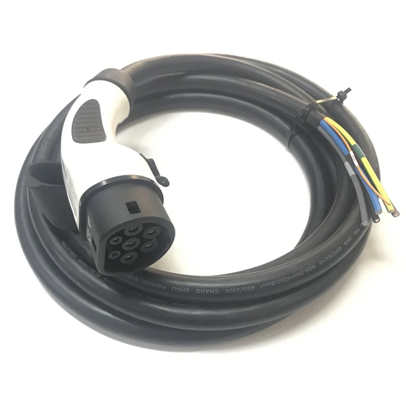 

Duosida 32A Plug for EV Side IEC 62196-2 Type 2 Charger Plug 3 Phase IEC Female Plug with 5M Cable Mennekes Connector AC Charger