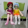 Mannequins de dessin animé pour bébés/garçons/filles, en coton doux, avec cordon en acier, livraison gratuite, 80cm/90cm ► Photo 2/2