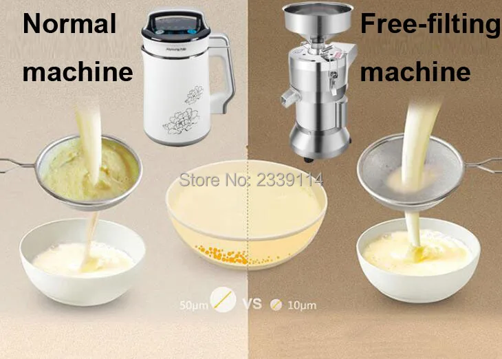 Полностью автоматическая Высококачественная шлифовальная машина для соевого молока из нержавеющей стали, коммерческая шлифовальная машина для соевого молока