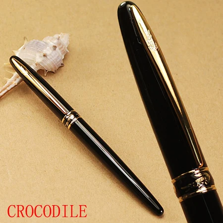 

CROCODILE 215 Fine nib black fountain pen free shipping