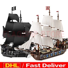 LP 16006 корабль с черной жемчужиной+ 22001 имперские военные корабль модель строительные блоки для детей серия "Пираты" игрушки Клон 4184 10210