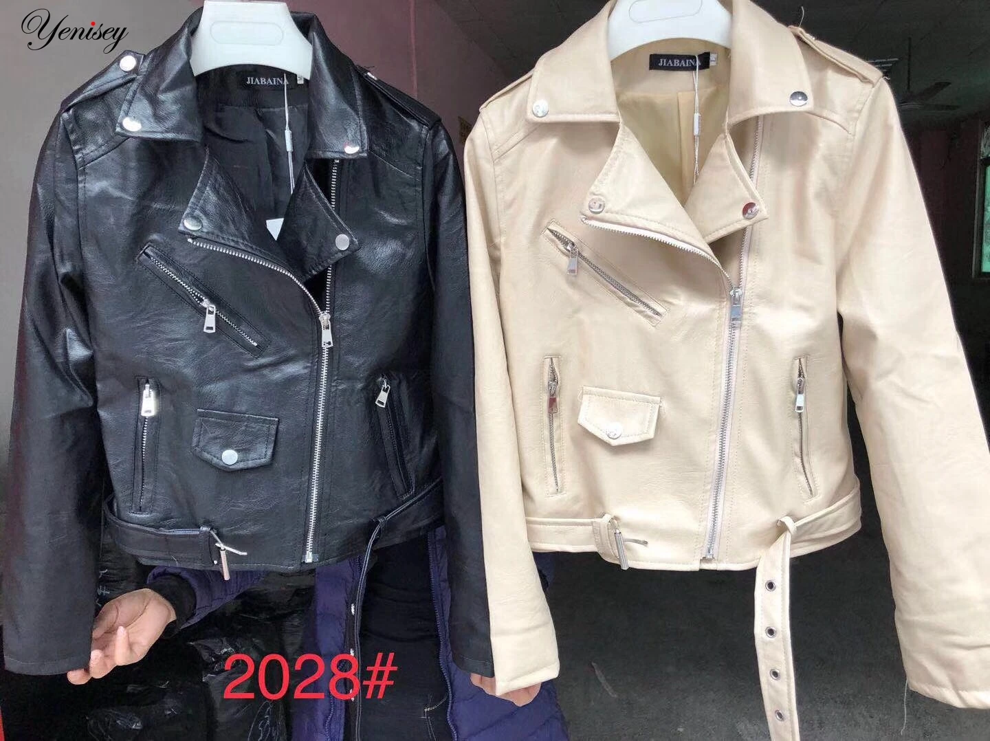 

Fashion New Women's Jacket European Fashion Leather Jacket Cleaning Single PU Leather Motorcycle