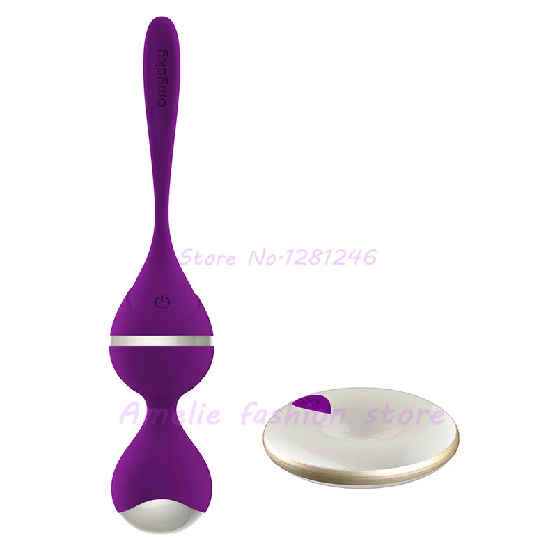 USB Recharge Wireless Remote Control Vibrating Eggs Female Vaginal Tight Exercise Smart Love Ball of Jump Eggs Sex Toy For Women
