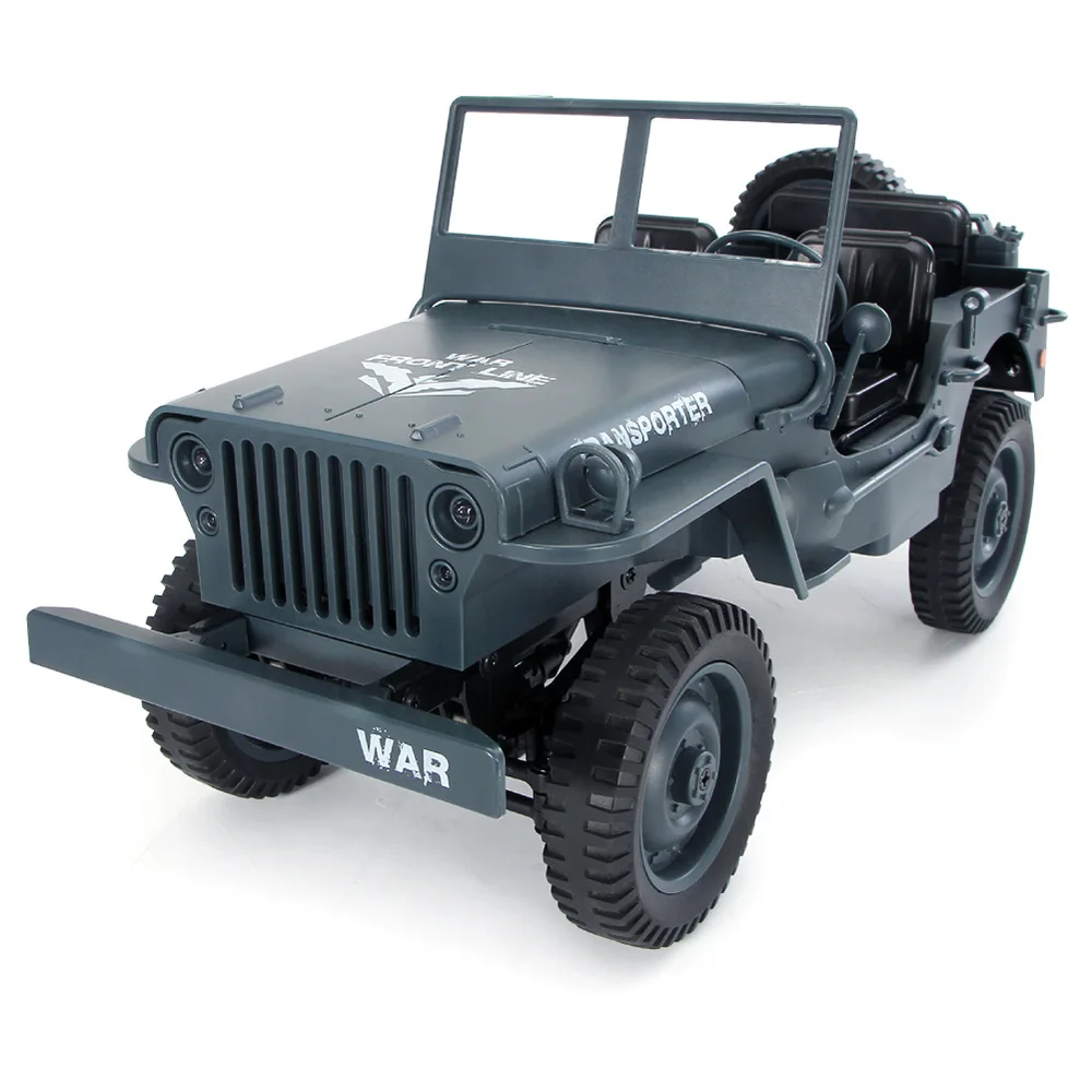 

Q65 RC Cars 4WD 2.4G 1:10 Toy Light Jeep Four-Wheel Drive Military Climbing Off-Road Remote Control Car Toys For Children