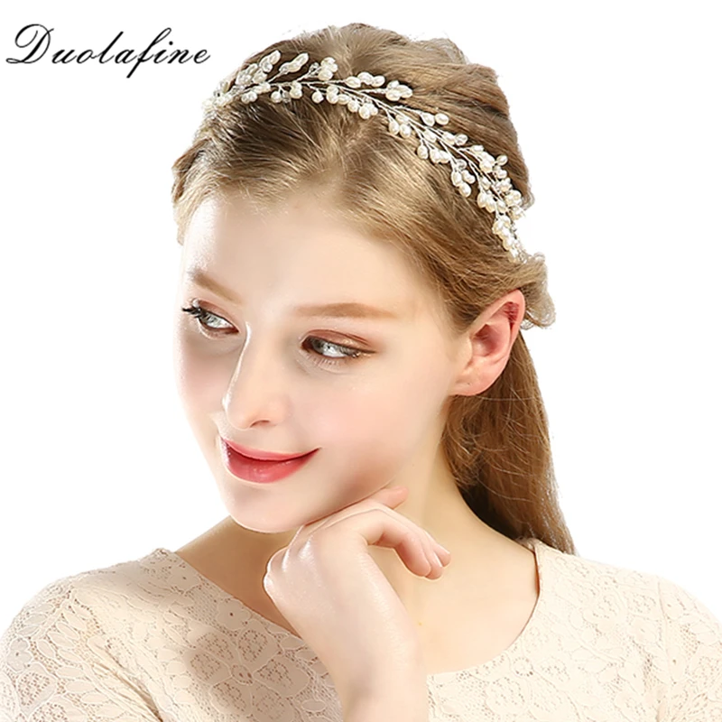 Bridal Headband Pearl Hair Accessories For Wedding Headpieces