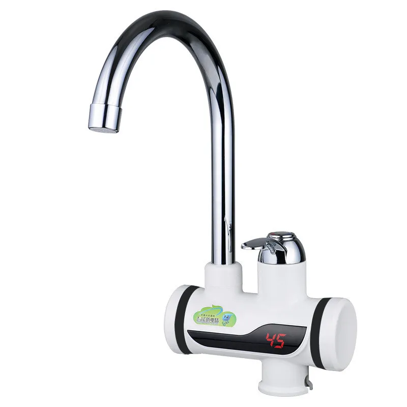 BDS3000W-1, цифровой дисплей мгновенный кран горячей воды электрический душ, кран с электронагревателем, цифровой обогреватель для ванной, штепсельная вилка ЕС