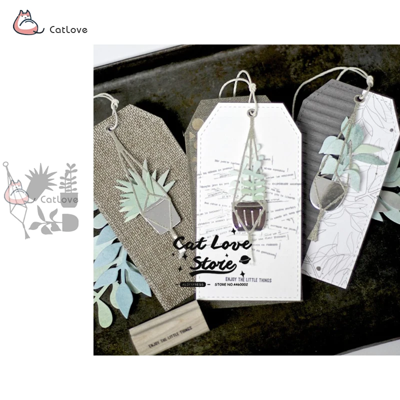 

Plant Pot Metal Cutting Dies Stencils For DIY Scrapbooking Paper Card Decorative Craft Dies Embossing Die Cuts New 2019