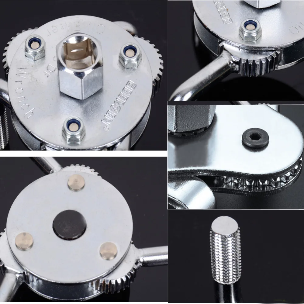 Auto Oil Filter Wrench Universal Adjustable (6)
