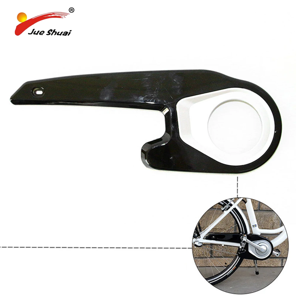 

Jueshuai 2018 new hot sales Black Style 38T Plastic Bicycle Chain Guard Cover Bike Ebike Chainwheel Cycling Chain Cover Shell