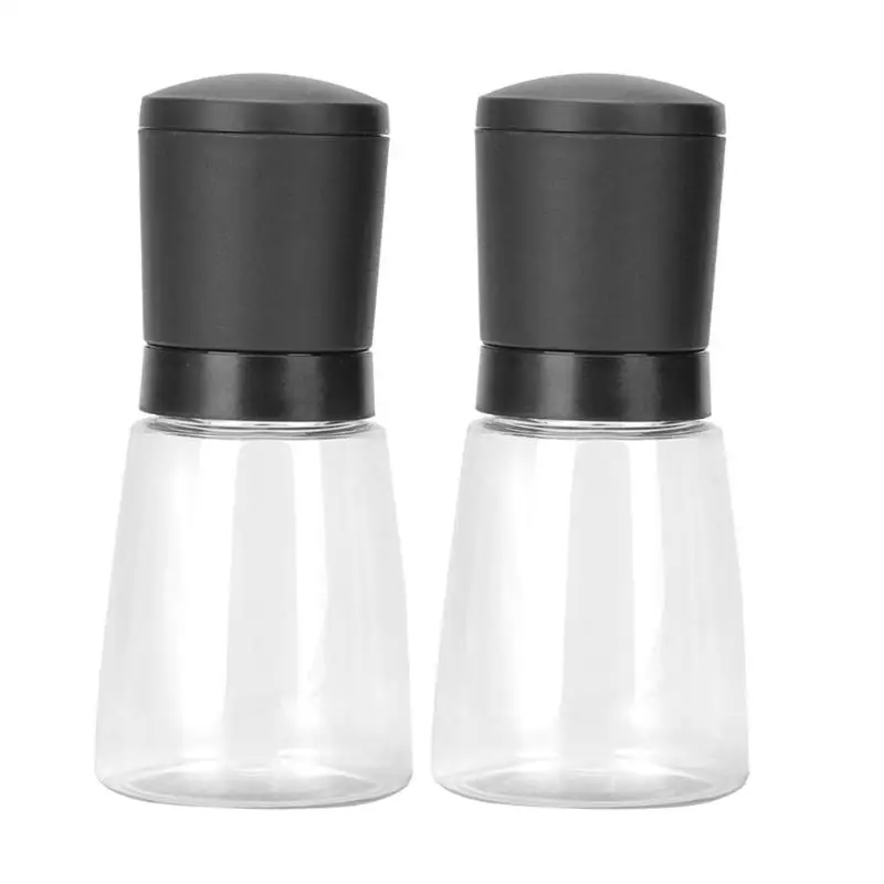 2pcs Мельницы для соли и перца Европейский Бук деревянная ручная мельница для перца еда углеродная стальная мельница 5' 7'10' солонка - Цвет: 2pcs
