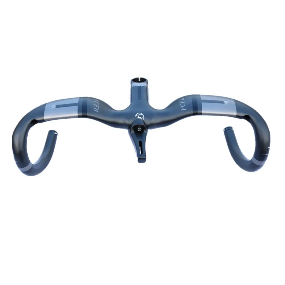 

FCFB toray T800 matt gray black handlebar with stem+computer frame ud matt carbon road handlebar 400/420/440x80/90/100/110/120mm