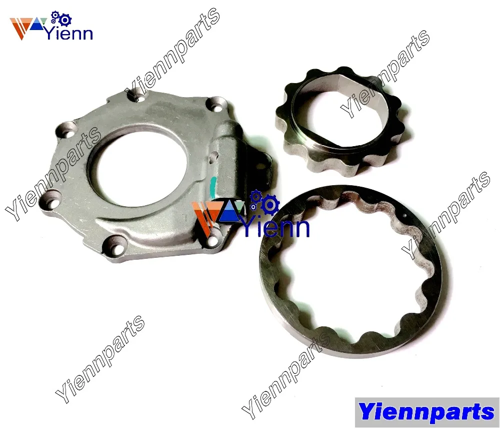 Для Yanmar 4TNV88 масляный насос Внутренний ротор 19802-32111 внешний ротор 19802-32120 Вт/крышка насоса подходит 4TNV88C запчасти дизельного двигателя