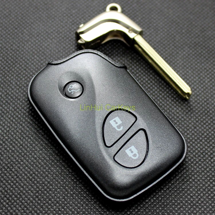

PINECONE for LEXUS ES IS LS RX SC LX GS Series Key Case 3 Buttons Uncut Blank Brass Blade Remote Key Replace ABS Shell 1Pc