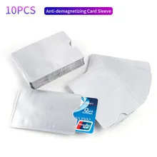 10 шт. RFID экранированный наручный держатель для карт Блокировка 13,56 МГц IC карта защиты NFC карта безопасности предотвращает неавторизованное сканирование