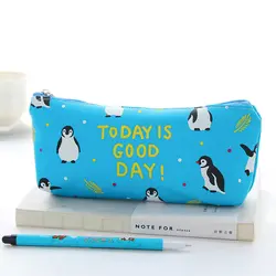 Симпатичные Фламинго пеналы сумки каваи Тоторо кожа Pencilcase Etui коробка для ручек и карандашей дело для школы Bts корейский канцелярские