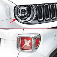 ヘッド + テールライトクロームジープ Renegade (BU) 2015 2016 2017 2018 アクセサリーヘッドライトテールライト