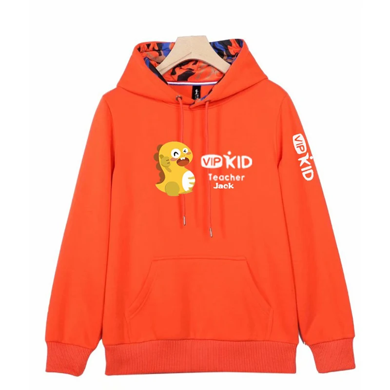 Индивидуальный заказ осень-зима Vipkid учитель Dino теплые плотные толстовки для Для