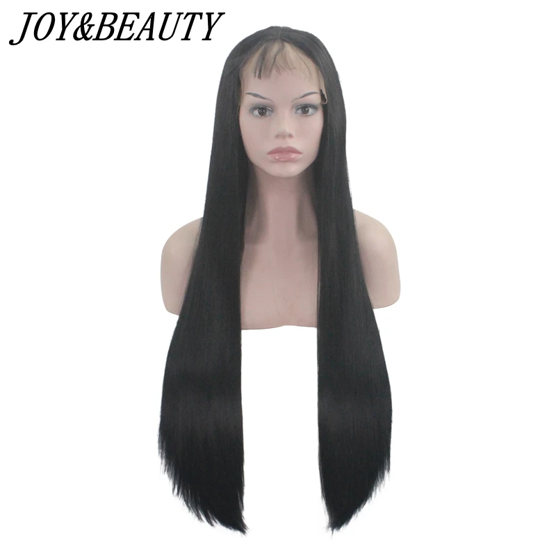 Парики JOY & BEAUTY прямые бесклеевые термостойкие 9 цветов синтетические кружевные