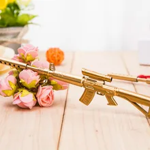 1 шт., кавайная офисная шариковая ручка, креативная, милая, с рисунком оружия, школьные канцелярские принадлежности, черные чернила, 0,5 мм, ручка для заправки