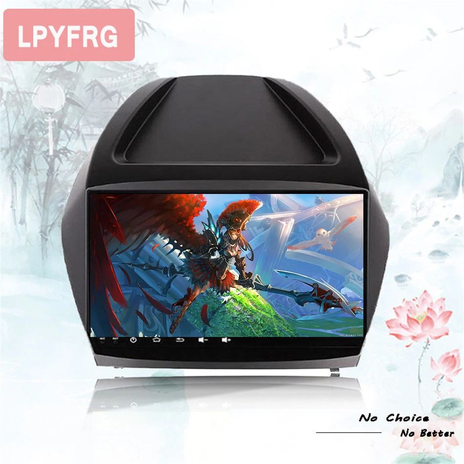 Discount Android 9.0 4gb ram Car dvd video Player pc audio media unit For Hyundai IX35 TUCSON 2009- With GPS glonass sat 3/4g wifi bt rds 1