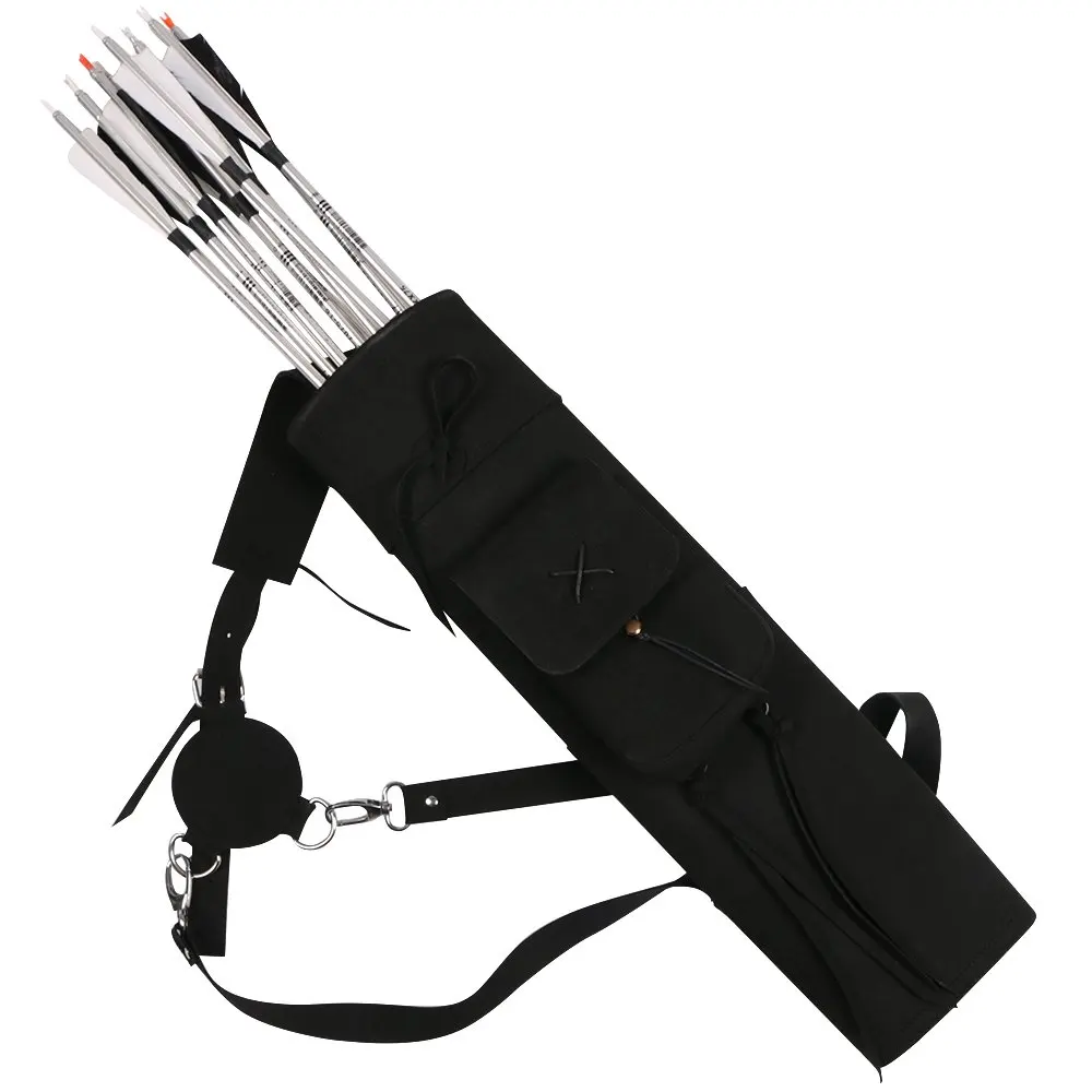 

Huntingdoor Archery Quiver Arrow Holder Adjustable Shoulder Strap Back Hunting Arrows Quivers Waterproof Micro Fiber Arrow Case