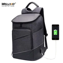 Мужской рюкзак для ноутбука 15 дюймов, внешний USB зарядка, швейцарские Компьютерные рюкзаки, Противоугонный рюкзак, водонепроницаемые сумки для женщин, XA159ZC