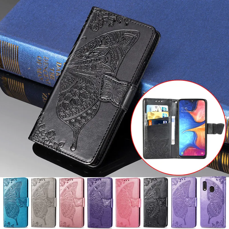 

Case For Samsung A20E Butterfly Pattern Wallet Leather Cover for Samsung Galaxy A20 Core A10 A30 A40 A50 A60 A70 A80 A90 Cases