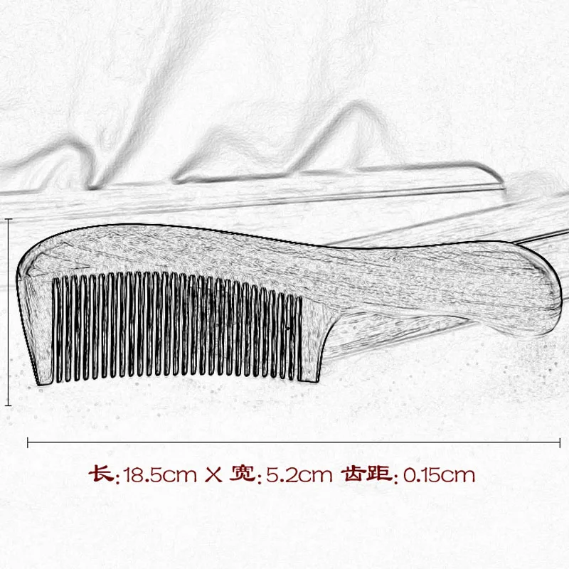 Отличная деревянная расческа натуральное зеленое сандаловое дерево расческа для волос лучший подарок для девочки Инструменты для укладки