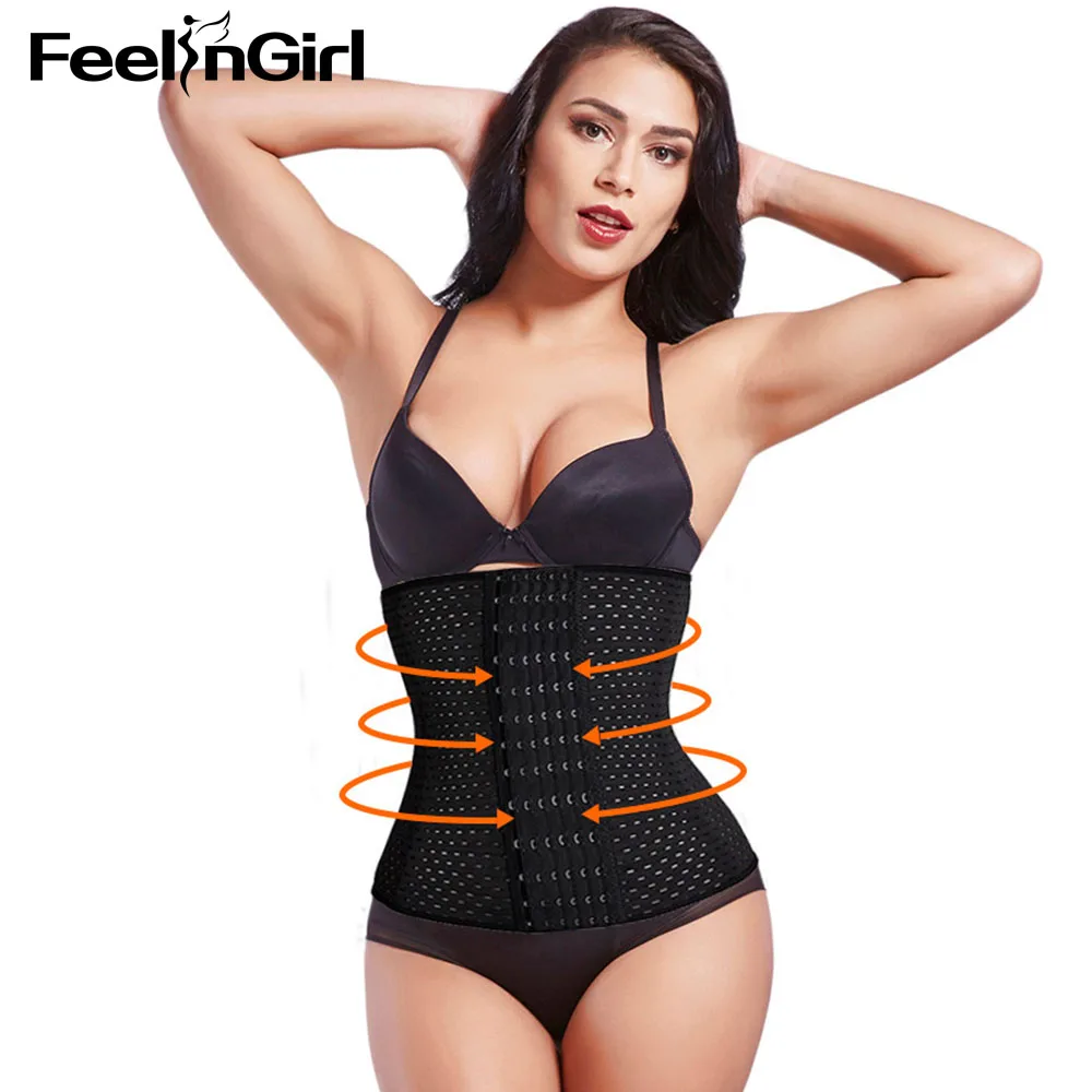 Plus 6 Hooks Womens Waist Trainer Slimming Workout Corsets Body Shaper font b Weight b font