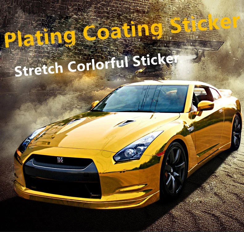 152X50CM Car Styling Decal Chrome Car Sticker 5 Color Vinyl Film Smart