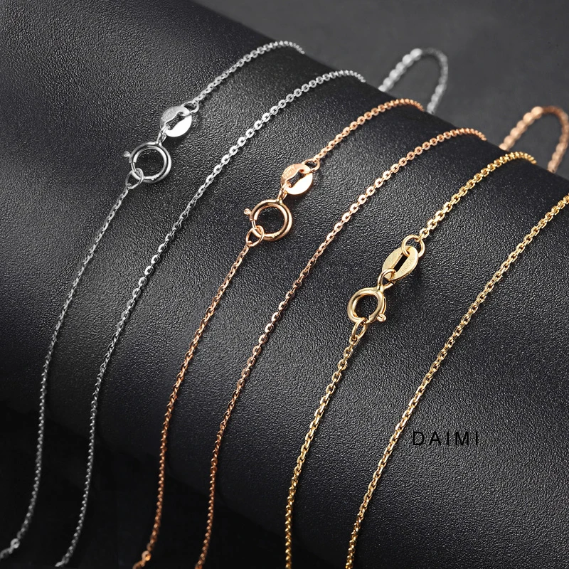 Светящаяся золотая цепочка DAIMI 18K|necklace fine|necklace goldnecklace necklace |