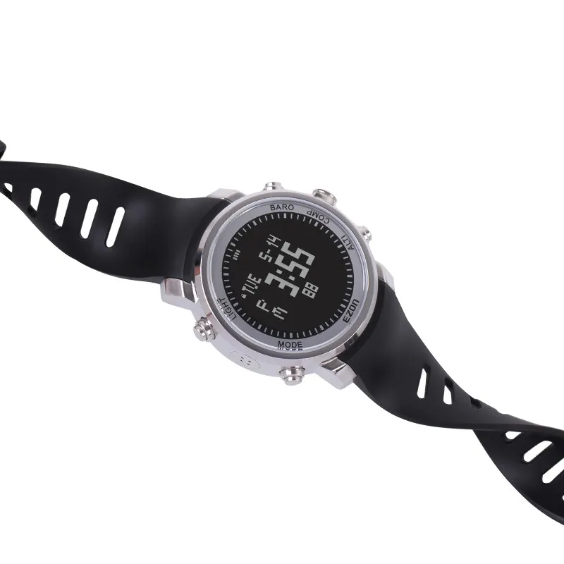 22 мм черный силиконовый резиновый ремешок для часов водонепроницаемый спортивный ремешок для наручных часов EZON H503, H506