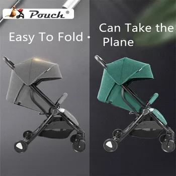 

Multi-speed adjustable light folding baby stroller can sit reclining and can be on the plane to isolate the UV baby stroller
