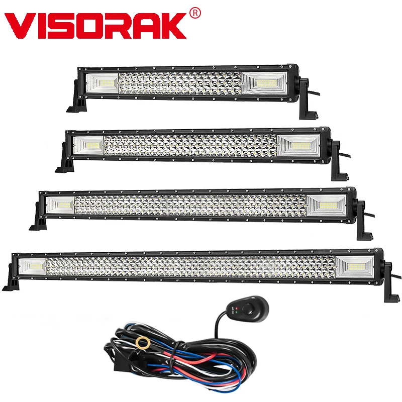 

VISORAK 22 32 42 50" Straight LED Light Bar Offroad LED Bar 4x4 Bar For Tractor Offroad 4WD 4x4 Truck SUV ATV Car Offroad