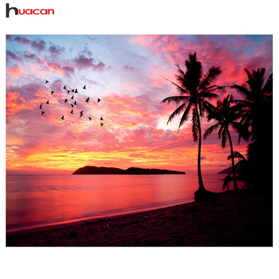 

Rhinestones Pattern Landscape Diamond Painting Full Square Scenic Diamond Embroidery Resin Drill Diamond Mosaic Cross Stitch