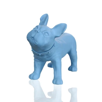 

Plastic Blue French Bulldog / Dog Model Mannequin For Display