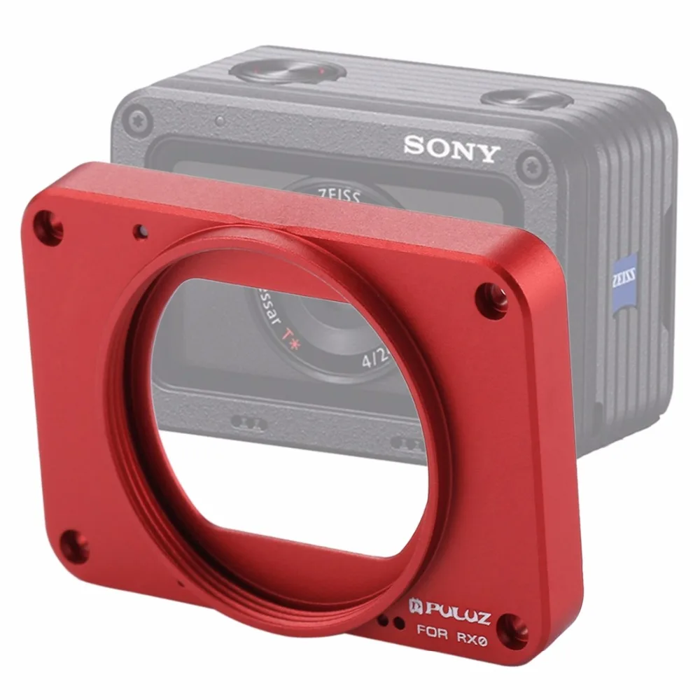 Для sony RX0/RX0 II Алюминий сплава Передняя Панель+ 37 мм УФ-фильтр для объектива+ солнцезащитный козырек и бригады и Scr для sony RX0 аксессуары