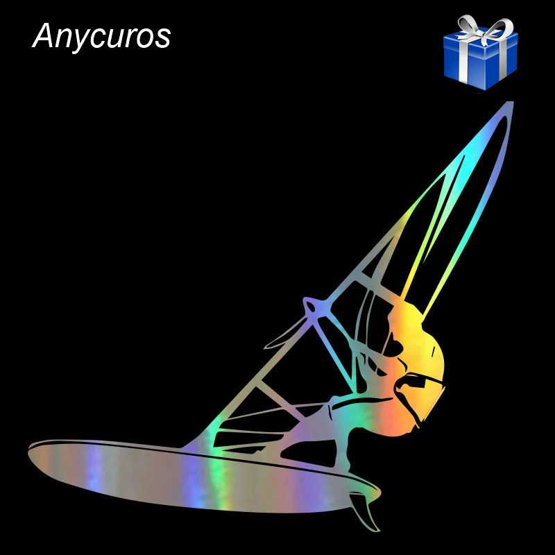 

Car Styling Windsurfing Water Extreme Sports Stickers Fashion Creative Car Body Door Window Wall Decal Sticker Funny 17.5*15.8cm