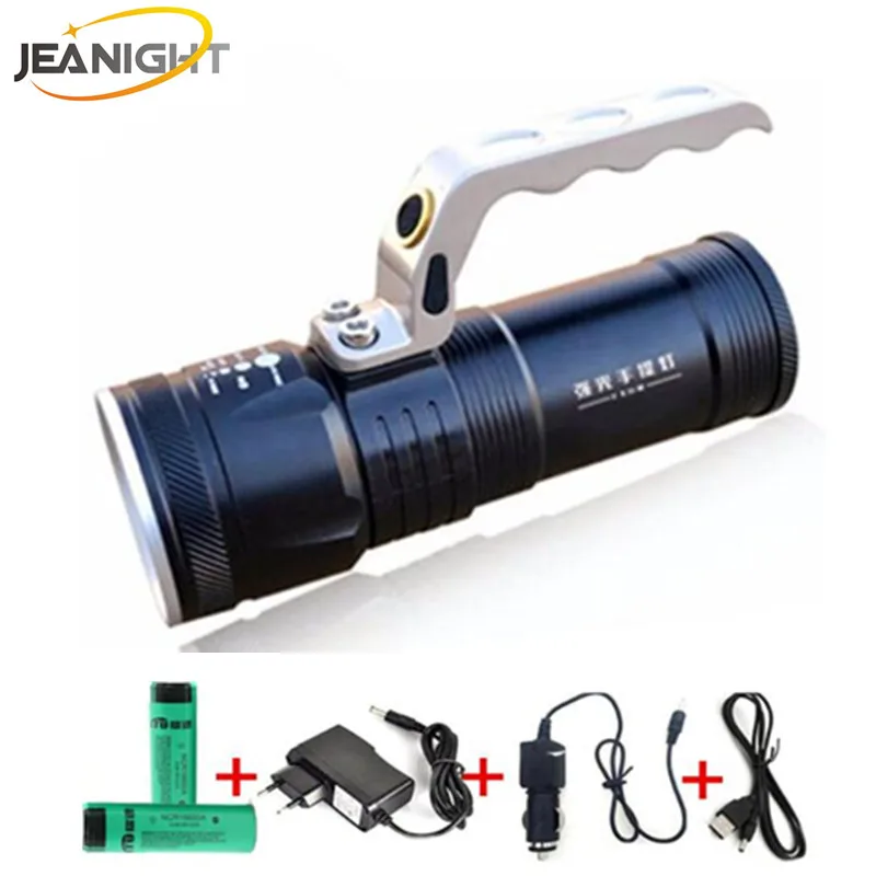 Long Range tactical LED Searchlight Torch flashlight search Portable